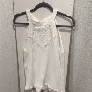Crescent Ivory Sleeveless Blouse
